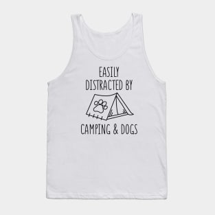 Camping And Dogs Tank Top